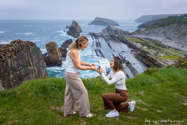 Fotógrafo para petición de matrimonio con Fotos y Vídeos, Playa de Liencres, Cantabria
